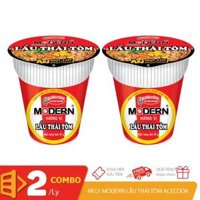 [Acecook] Combo 2 mì ly Modern vị lẩu Thái tôm 65gr