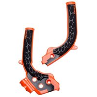 Acerbis X-Grip Frame Guards 16 KTM Orange/Black for KTM 450 SX-F 2016-2018