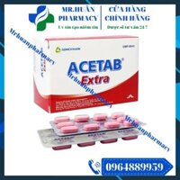 Acetab Extra (Hộp 10 vỉ x 10 viên) – Thuốc giảm đau hạ sốt, giảm mạnh các cơn đau