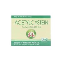 Acetylcystein 200mg tiêu nhầy trong bệnh viêm phế quản, bệnh nhầy nhớt