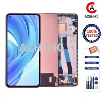 Acheng Tương thích cho Xiaomi Mi 11 Lite 5G NE 2109119Dg 2107119Dc 2109119Bộ phận thay thế bộ số hóa màn hình cảm ứng LCD DI