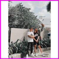 ⚡️[CHỈ 2 NGÀY] ÁO THUN NAM NỮ,ÁO ĐÔI (2 MÀU Đen - Trắng Full Size 45-80Kg)