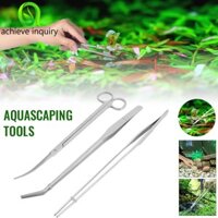 Achieve YÊU CẦU Phụ kiện bể cá Nhíp bằng thép không gỉ Kéo làm sạch Máy cắt thủy tinh thủy sinh