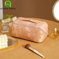 Achieve YÊU CẦU Sắp xếp vệ sinh Túi xách nữ có khóa kéo trơn Túi chăm sóc da