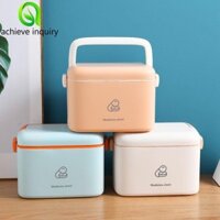 Achieve YÊU CẦU Thuốc Tổ Chức Hộp Đựng Thuốc Di Động Dung Tích Lớn Nhựa Đa Năng Gia Đình Khẩn Cấp Bộ Đựng Thuốc Hộp Đựng