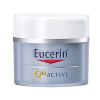 ✔️(CHÍNH HÃNG) Eucerin Sensitive Skin Q10 ACTIVE Night Cream (50 ml) Kem chống lão hóa ban đêm Eucerin Q10