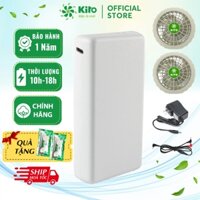 ✴️CHÍNH HÃNG✴️ Phụ Kiện Áo Quạt Gió KITO, Pin 30.000mAh dùng 10 - 18h, Tặng 2 túi đá khô, BH 1 Năm