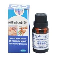 Acid Trichloracetic 80% - Dung dịch điều trị mụn cóc, mụn thịt, sùi mào gà hiệu quả cho chuyên gia y tế