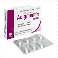 Acigmentin (Amoxicillin và Acid Clavulanic)1g Minh Hải (hộp 2 vỉ x 7 viên nang)