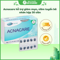 Acnacare hỗ trợ giảm mụn, viêm tuyến bã nhờn hộp 30 viên