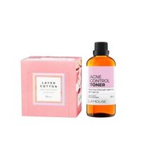 Acne Control Toner 100ml - TAC 100 và Bông tẩy trang Cotton Labo 5 lớp 70 miếng lớn-201079