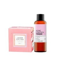 Acne Control Toner 200ml - TAC 200 và Bông tẩy trang Cotton Labo 5 lớp 70 miếng lớn-201079