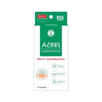 Acnes Miếng Dán Mụn Acnes Clear Patch Clear Acne & Anti-bacteria 24 Miếng ( 2 Gói X 12 Miếng + 1 Nhíp )