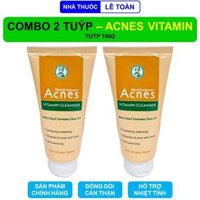 Acnes vitamin cleanser combo 2 tuýp 100g kem rửa mặt giúp làm sạch sâu sáng da mờ sẹo thâm