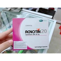 Acnotin 20mg viên uống trị mụn toàn thân hộp 30 viên