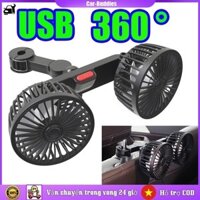 ⚡️COD⚡️Quạt siêu mạnh ô tô SEAMETAL quạt điện hai đầu phù hợp với mọi dòng xe