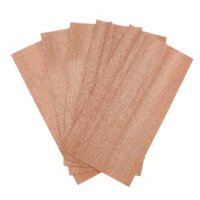 Acoustic Guitar Wood Head Veneer DIY Decoration Guitar Replacement Parts - Sandalwood