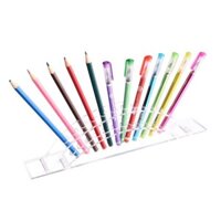 Acrylic 12-Bit Cong Bút Giá Đỡ Lông Mày Bút Chì Bút Bi Bút Màu Bút Kẻ Mắt Hiển Thị Đứng Đa Năng Chen-Bạo Danh v Thời Trang