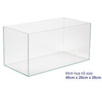 (Acrylic) 40x20x20cm Combo 5 tấm nhựa mica cứng trong suốt cắt sẵn làm hồ cá, chuồng hamster, hộp trưng bày... .