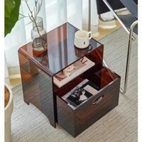Acrylic Cao Cấp Cảm Giác Đầu Giường Bàn Cạnh Sofa Có Ngăn Kéo Di Động Trong Suốt Tủ Đựng Đồ Trong Phòng Ngủ