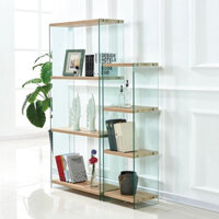 (Acrylic) Kệ Mica kết hợp Gỗ trưng bày sách, báo, tạp chí, mô tình sản phẩm, nhiều kích thước .
