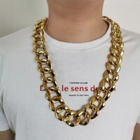 Acrylic Local Tyrant Giả Vòng Cổ Vàng Ngày Lễ Trang Sức Tiệc Lớn Dây Xích Vàng Đạo Cụ Hiệu Suất Phụ Kiện shs