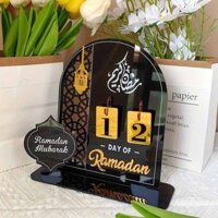 Acrylic Ramadan Advent Calendar Ramadan Calendar with Base Replacing Numbers Eid Calendars Table Ornament