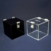 (Acrylic) Thùng phiếu mica, hòm phiếu, hòm bốc thăm, hòm từ thiện mica size lớn, dày 3mm .