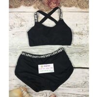 Act cool Bikini chữ cá tính thể thao Cực cute