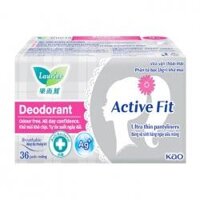 Active Fit Deodorant AG  Laurier 36 miếng – Băng vệ sinh hàng ngày (phân tử bạc)