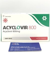 Acyclovir 800mg Tín Phong (Hộp 3 vỉ x 10 viên) (hộp)