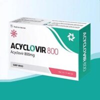 Acyclovir 800mg tin phong hộp 30 viên