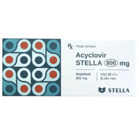Acyclovir Stella 800mg thuốc trị virus Herpes (10 Vỉ x 5 Viên)  – CÔNG TY CỔ PHẦN NHÀ THUỐC NHÂN DÂN – PHƯỢNG HOÀNG