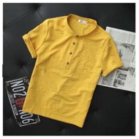 [AD01] Áo Đũi Nam Cổ Tầu ( mầu vàng )