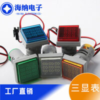 Ad16-22vahzs Màn hình kỹ thuật số Điện áp AC Dòng điện Hertz Đồng hồ đo vuông Mini Đầu đèn tín hiệu 0-99HZ