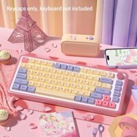 Adachoi 139Keys Hàn Quốc PBT Keycap Neon Theme XDA Profile Dành Cho Chơi Game RGB Bàn Phím Cơ Phím Phím Cho Cherry MX Switch Tiếng Anh Hàn Quốc VN