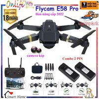 ⚡️ĐAM MÊ BAY⚡️ Flycam E58 4K Mini Drone Có Camera HD 720P WIFI Tặng Kèm Balo Chống Sốc