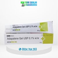 Adapex gel (30g) adapalene 0.1% gel - kem trị mụn trứng cá, mụn viêm, mụn ẩn, kiềm dầu, và loại bỏ sừng già bề mặt