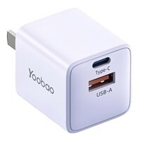 Adapter 2 cổng sạc nhanh GaN PD33W/QC30W Yoobao YAD-C010A
