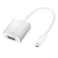 Adapter Cable USB 3.1 Type C to VGA 1080p HDTV with new for Apple MacBook 12 inch for Aluminum Case - Silver