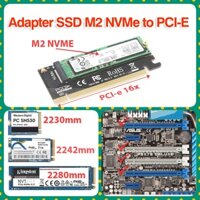 Adapter chuyển đổi ổ cứng M2 nvme to pci-e 16x Lắp đặt ổ cứng M2 NVMe cho máy tính bàn, máy đồng bộ, Server Rack Mount