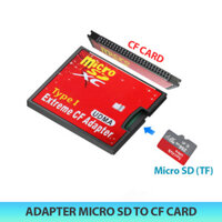 Adapter chuyển đổi thẻ nhớ Micro SD, TF sang Compact Flash CF Type I