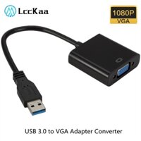 Adapter Chuyển Đổi USB 2.0 / 3.0 Sang VGA Win 7 / 8 / 10 Cho Máy Tính / Laptop