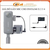 adapter gắn mic intar 360 x 1 2,3 4 kim loại cao cấp,phụ kiện instar 360