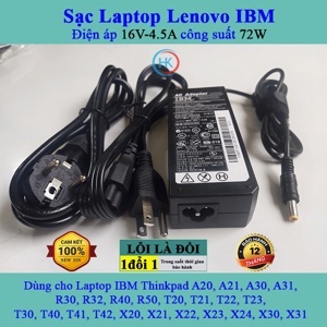 Adapter IBM Lenovo 16V - 4.5A