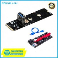 Adapter M2 PCIE to USB 3.0 Riser PCIE 1X, 16X lắp đặt Card VGA, PCIE dữ liệu