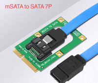 Adapter mSATA to SATA 7Pin lắp thêm HDD SSD