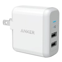 Adapter Sạc 2 Cổng Anker PowerPort 24W – A2141 – Hàng Chính Hãng