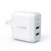 Adapter Sạc 2 Cổng Anker PowerPort 24W - A2141 - Hàng Chính Hãng