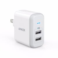 Adapter Sạc 2 Cổng Anker PowerPort II 24W - A2027